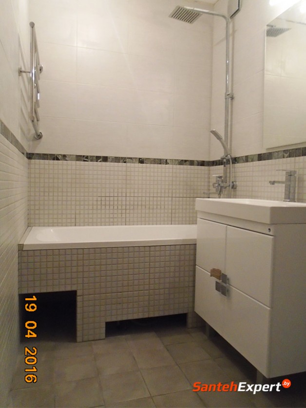 Ремонт ванной комнаты и санузла под ключ в Боровлянах