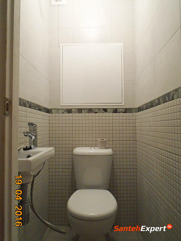 Ремонт ванной комнаты и санузла под ключ в Боровлянах за 13 рабочих дней с разводкой коммуникаций, монтажом электрики, облицовкой плиткой, чистовой установкой сантехнической посуды.
